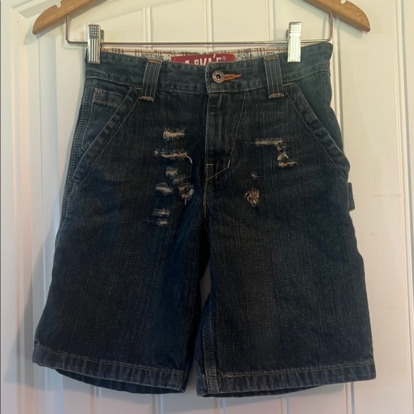Levi's Blue Denim Shorts Size 8 - Picture 1 of 3